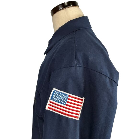 Vintage Ford Mechanic60's  Navy Blue Work Jacket By Miller Mfg Co Medium Scovill - Picture 12 of 13